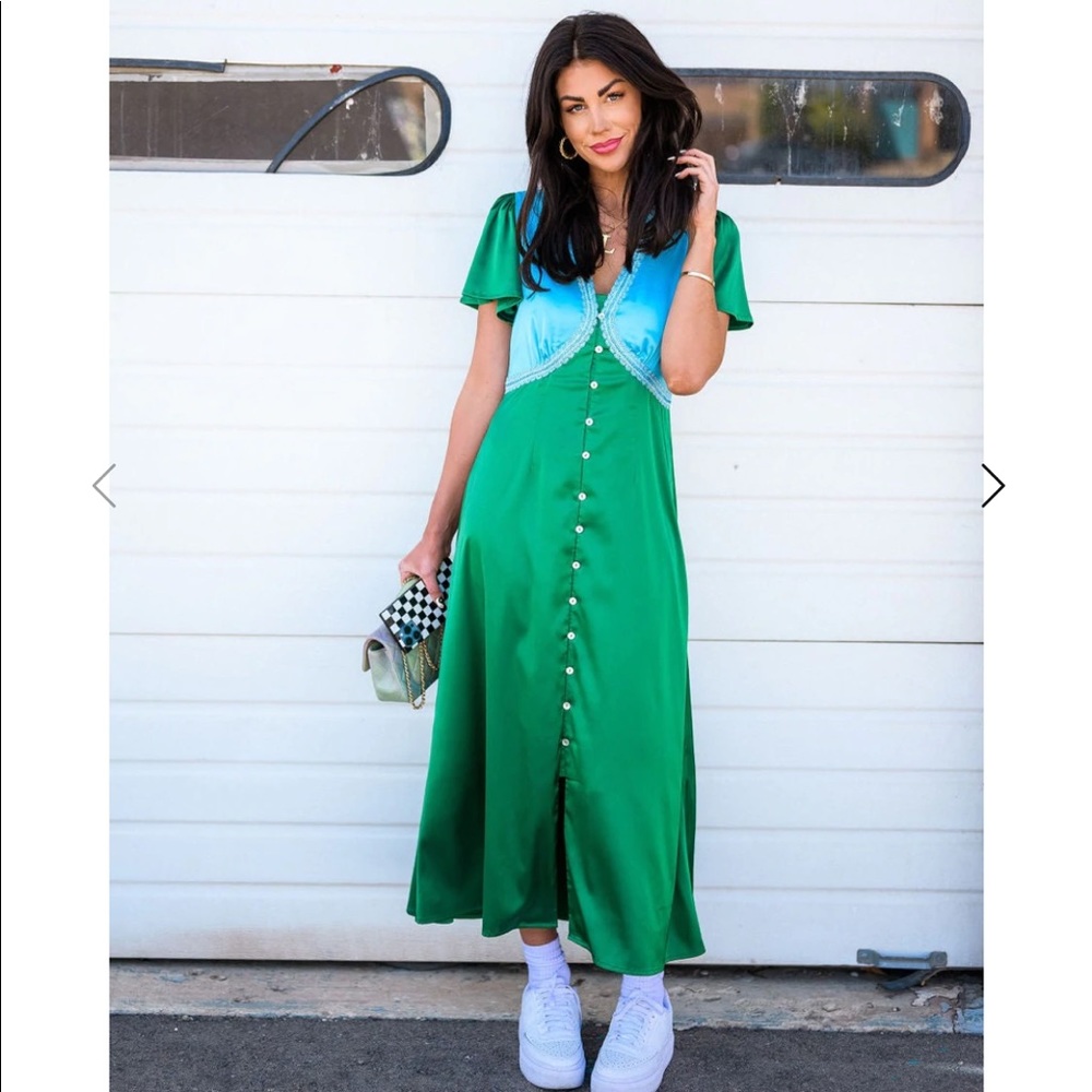 Dressed in LaLa No Risk No Magic Dress in Green